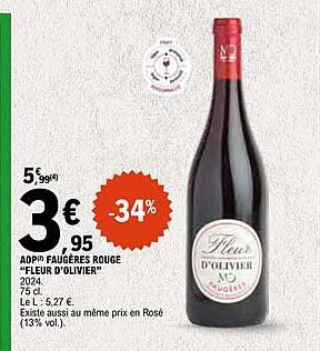 AOP Faugères rouge "D'OLIVIER"