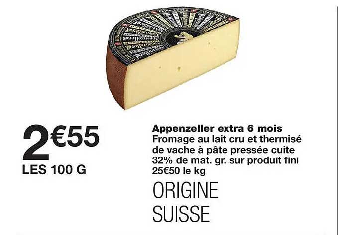 Appenzeller extra 6 mois