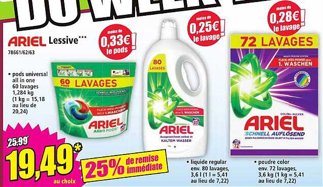 ARIEL Lessive***