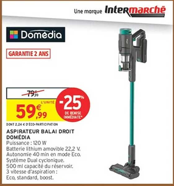 ASPIRATEUR BALAI DROIT DOMÉDIA
