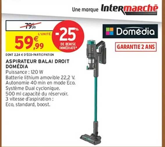 ASPIRATEUR BALAI DROIT DOMÉDIA