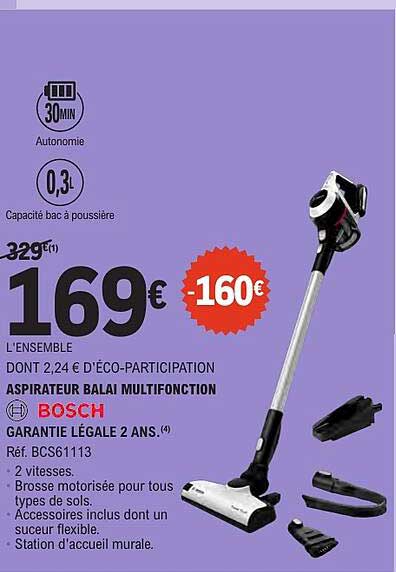 ASPIRATEUR BALAI MULTIFONCTION BOSCH