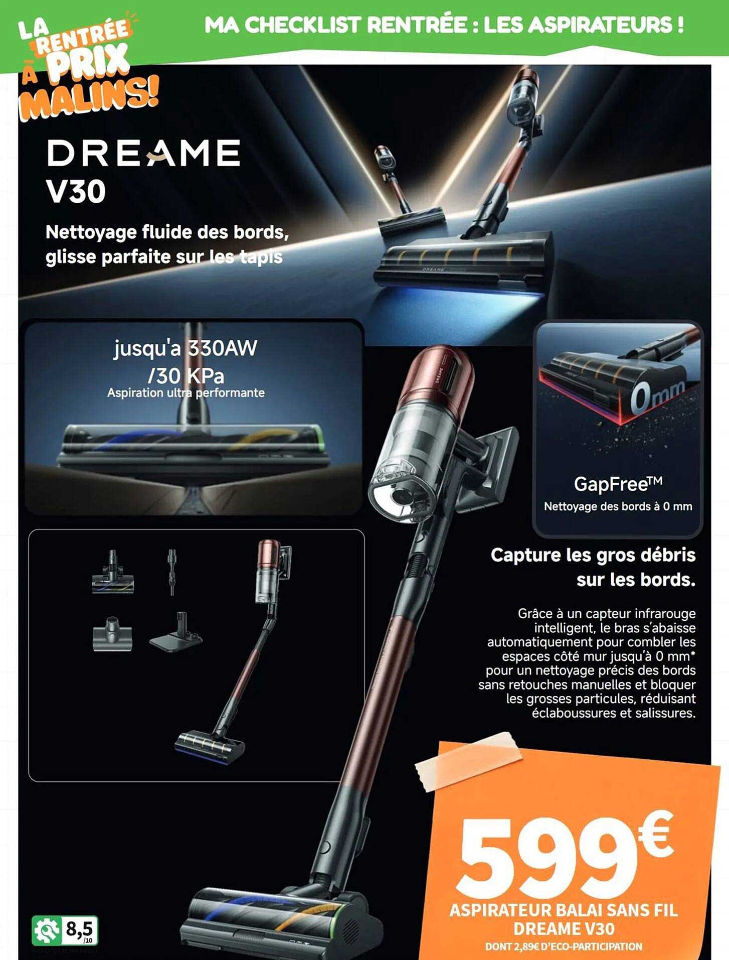 Aspirateur balai sans fil DREAME V30