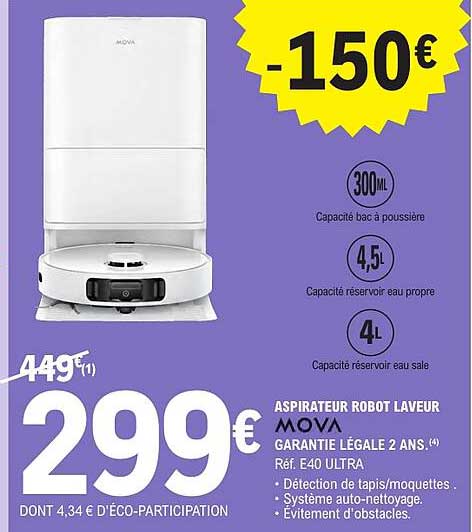 ASPIRATEUR ROBOT LAVEUR MOVA