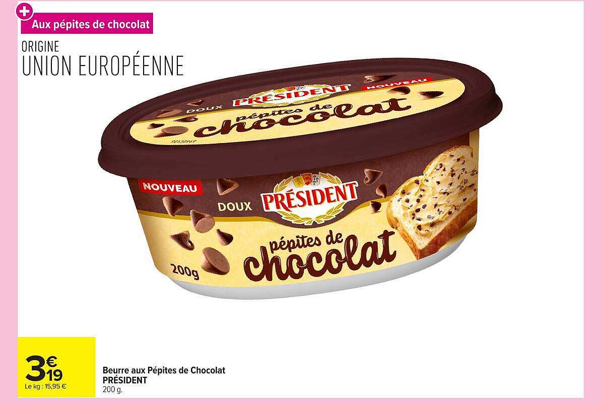 Aux pépites de chocolat