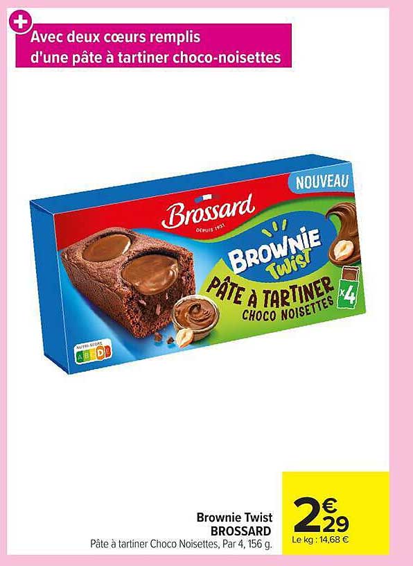 Avec deux cœurs remplis d'une pâte à tartiner choco-noisettes