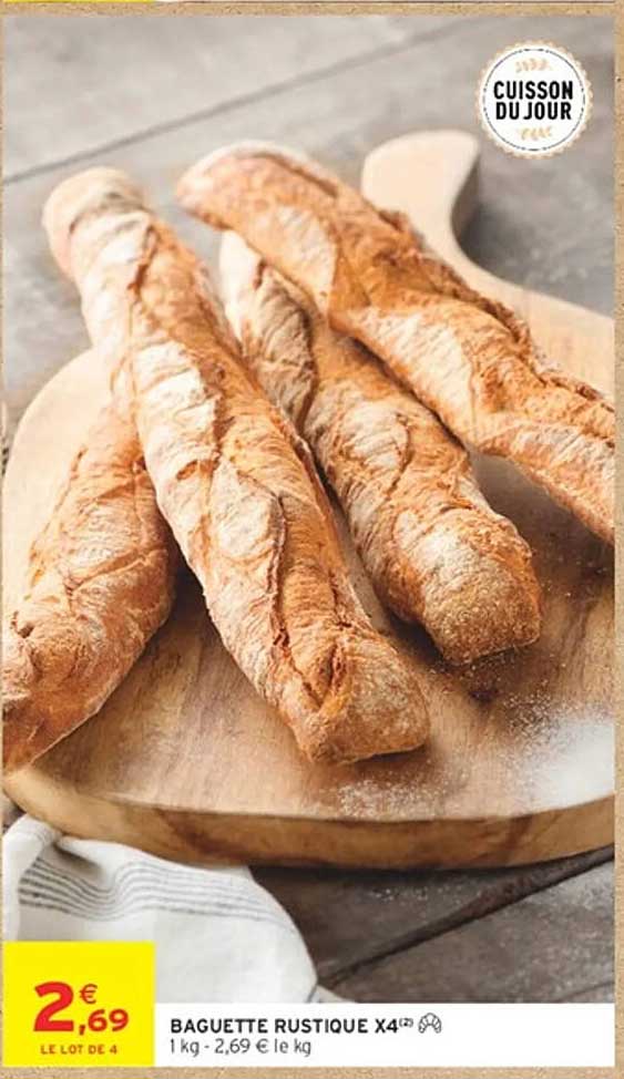 BAGUETTE RUSTIQUE x4
