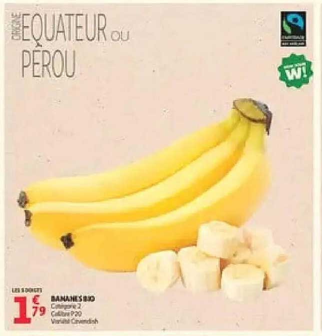 BANANES BIO Équateur ou Pérou