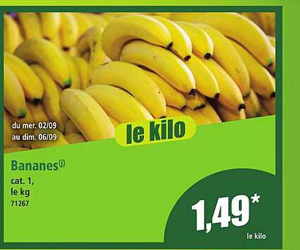 Bananes® cat. 1, le kg