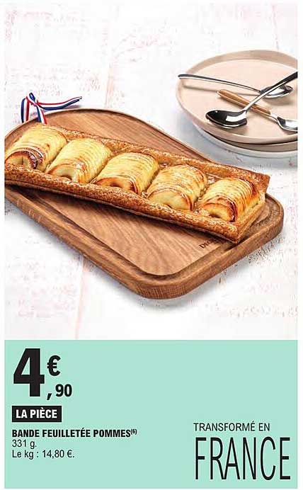 BANDE FEUILLETÉE POMMES