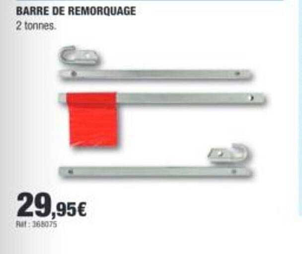 BARRE DE REMORQUAGE 2 tonnes.