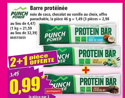 Barre protéinée