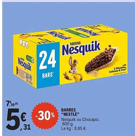BARRES “NESTLÉ”