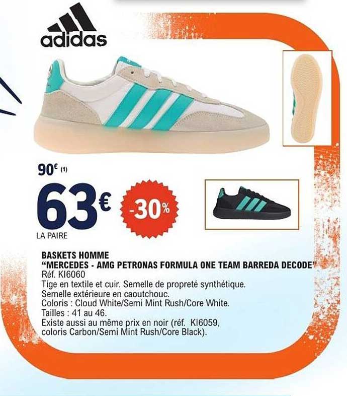 BASKETS HOMME “MERCEDES - AMG PETRONAS FORMULA ONE TEAM BARREDA DECODE”