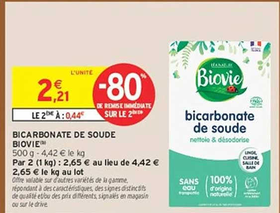 BICARBONATE DE SOUDE BIOVIE