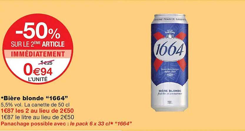 Bière blonde “1664”