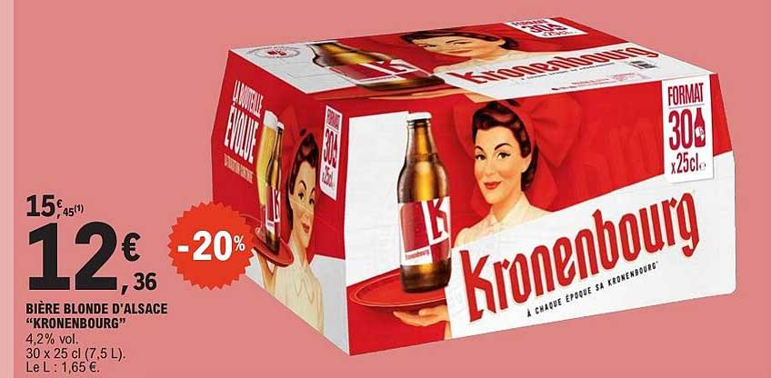 BIÈRE BLONDE D’ALSACE “KRONENBOURG”