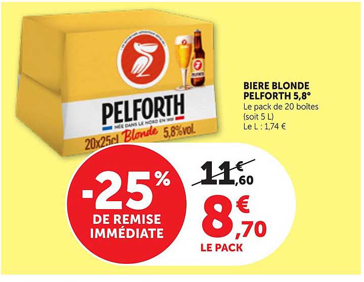 BIERE BLONDE PELFORTH 5,8°