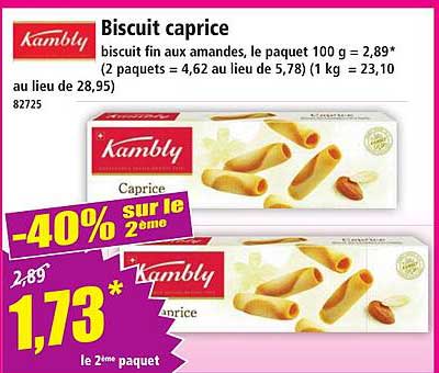 Biscuit caprice
