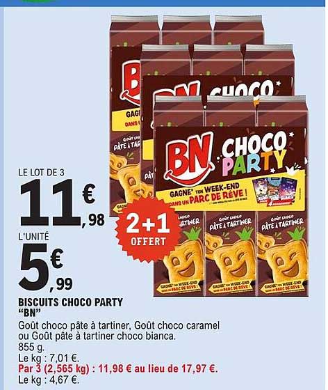 BISCUITS CHOCO PARTY “BN”