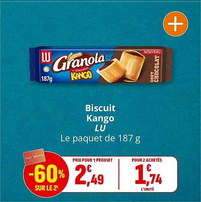 Biscuits Kango LU - Le paquet de 187 g