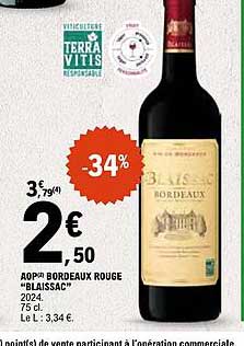 BLASISAC 2024 75 cl Bordeaux rouge