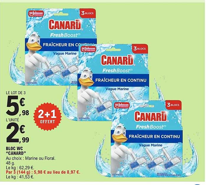 BLOC WC "CANARD"