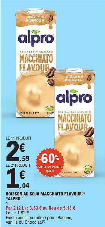 BOISSON AU SOJA MACCHIATO FLAVOUR “ALPRO”