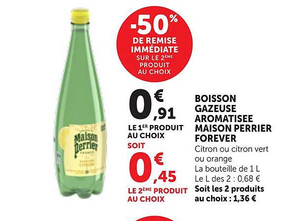 BOISSON GAZEUSE AROMATISÉE MAISON PERRIER FOREVER