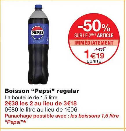 Boisson “Pepsi” regular