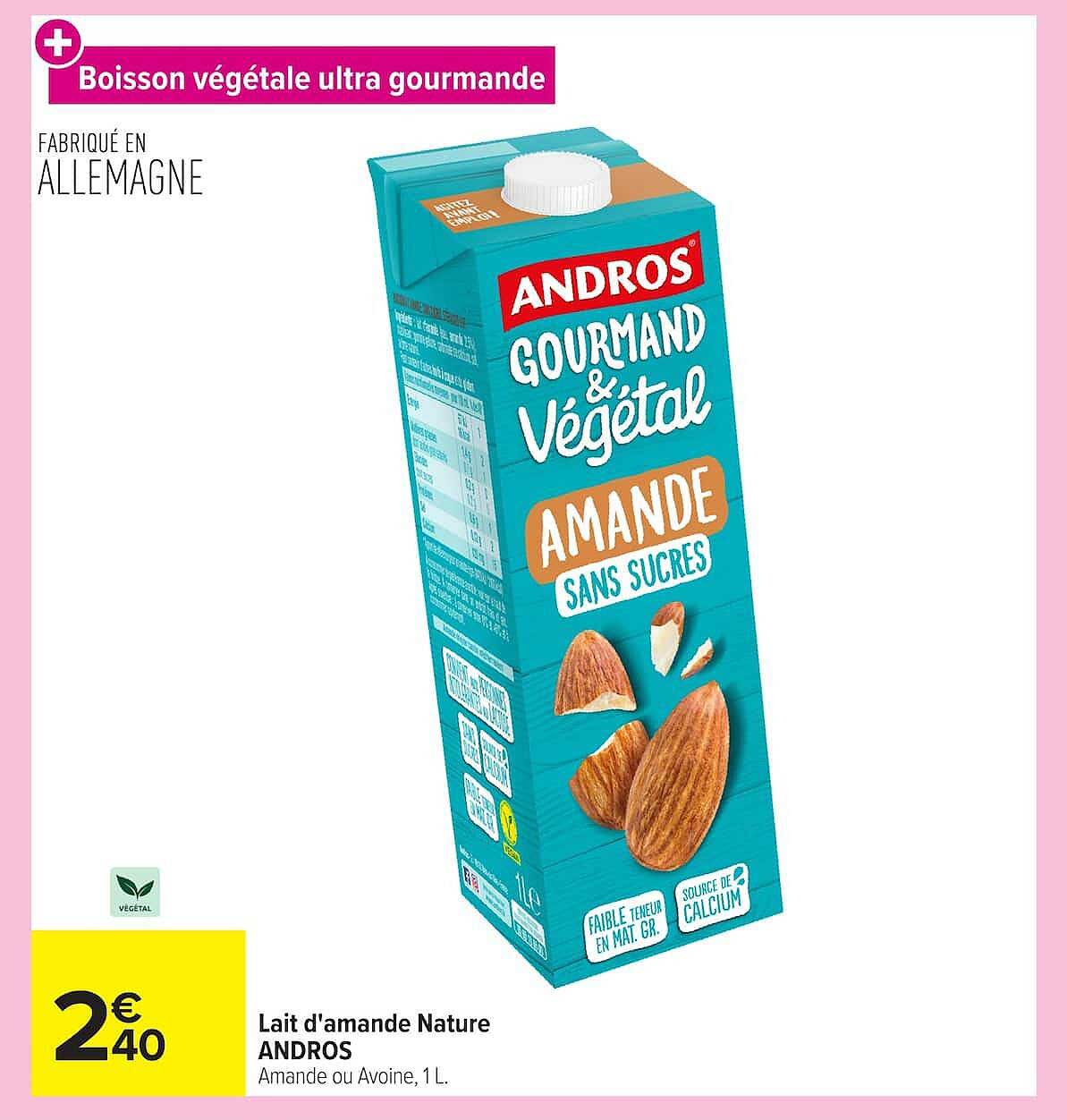 Boisson végétale ultra gourmande