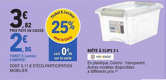 BOÎTE À CLIPS 5 L
