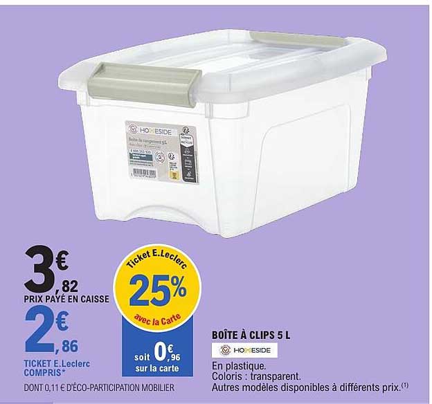BOÎTE À CLIPS 5 L