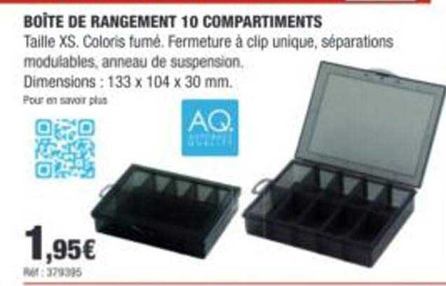 BOITE DE RANGEMENT 10 COMPARTIMENTS