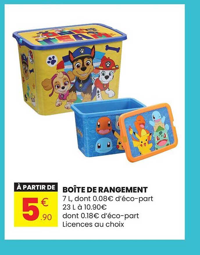 BOÎTE DE RANGEMENT
