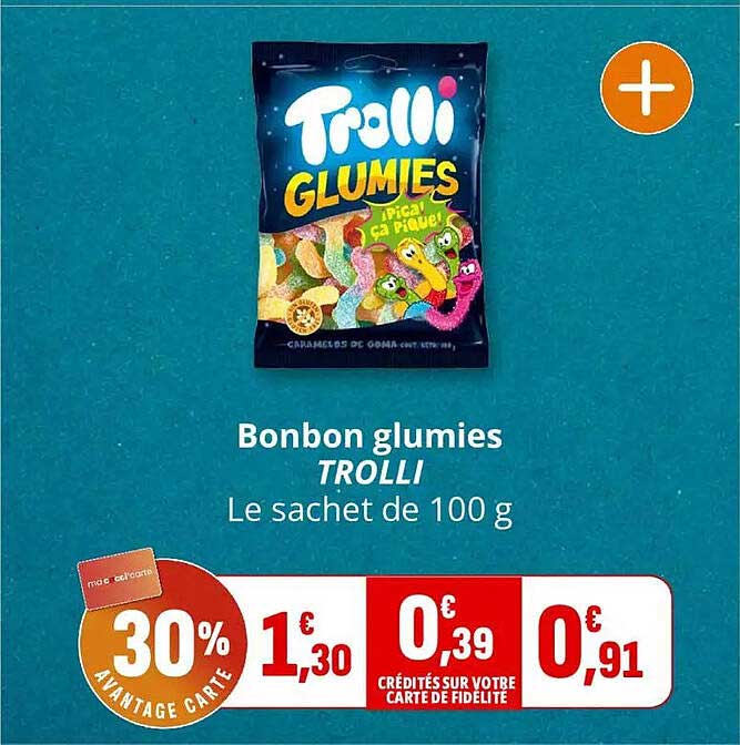 Bonbon glumies TROLLI Le sachet de 100 g