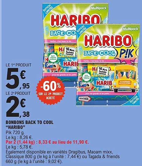 BONBONS BACK TO COOL “HARIBO”