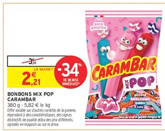 BONBONS MIX POP CARAMBAR