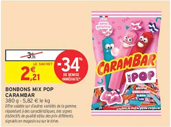 BONBONS MIX POP CARAMBAR