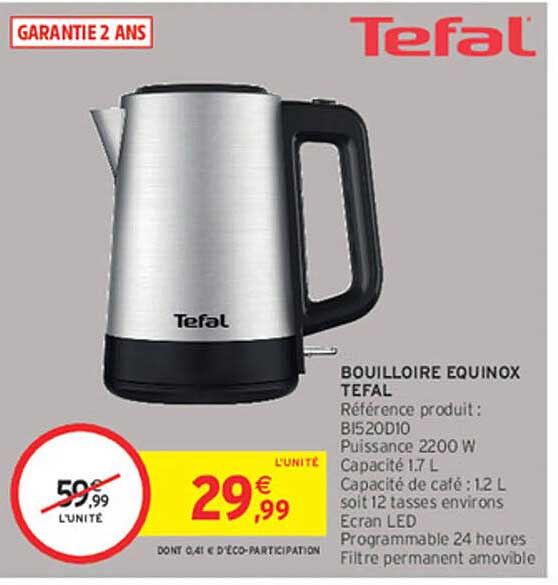 BOUILLOIRE EQUINOX TEFAL
