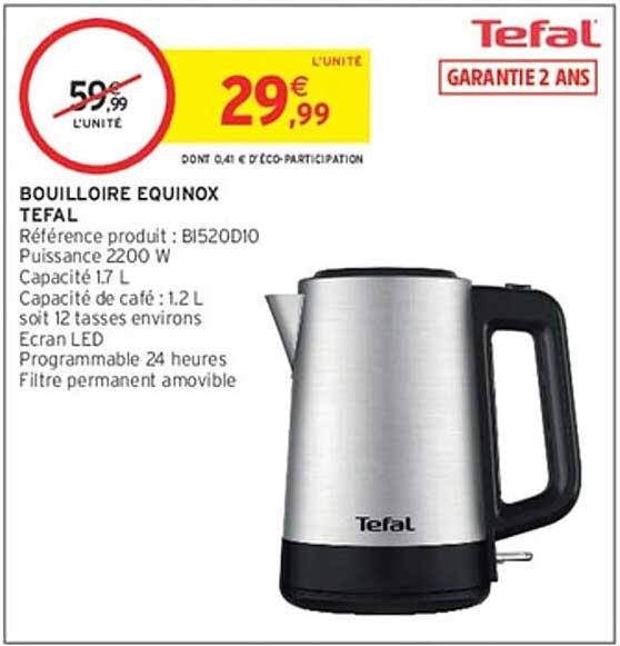BOUILLOIRE EQUINOX TEFAL