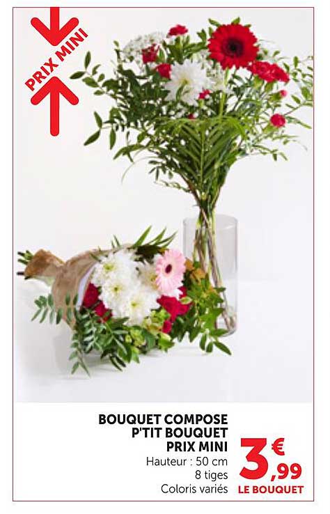 BOUQUET COMPOSE P'TIT BOUQUET PRIX MINI