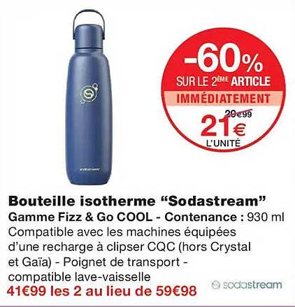 Bouteille isotherme “Sodastream”