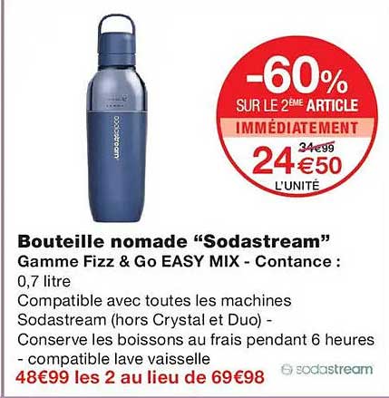 Bouteille nomade “Sodastream”