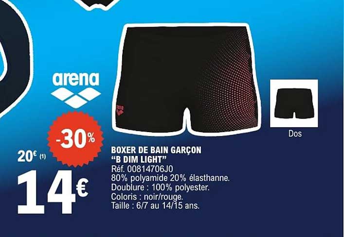 BOXER DE BAIN GARÇON “B DIM LIGHT”