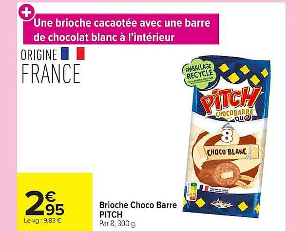 Brioche Choco Barre PITCH