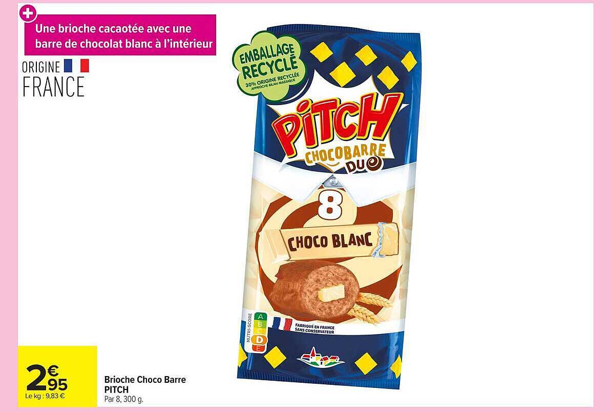 Brioche Choco Barre PITCH