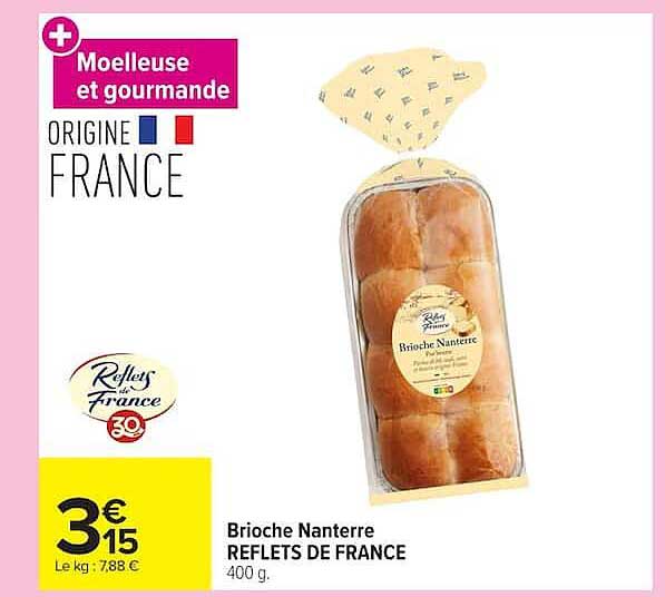 Brioche Nanterre REFLETS DE FRANCE 400 g