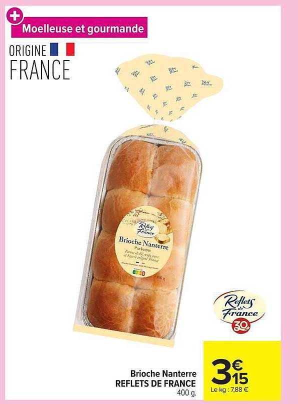 Brioche Nanterre REFLETS DE FRANCE 400 g