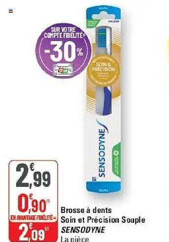 Brosse à dents Soin et Précision Souple SENSODYNE